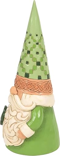 Miniatura 3 de Enesco Jim Shore Heartwood Creek - Figura de gnomo irlandés con trébol, 6.5 pulgadas, multicolor verde