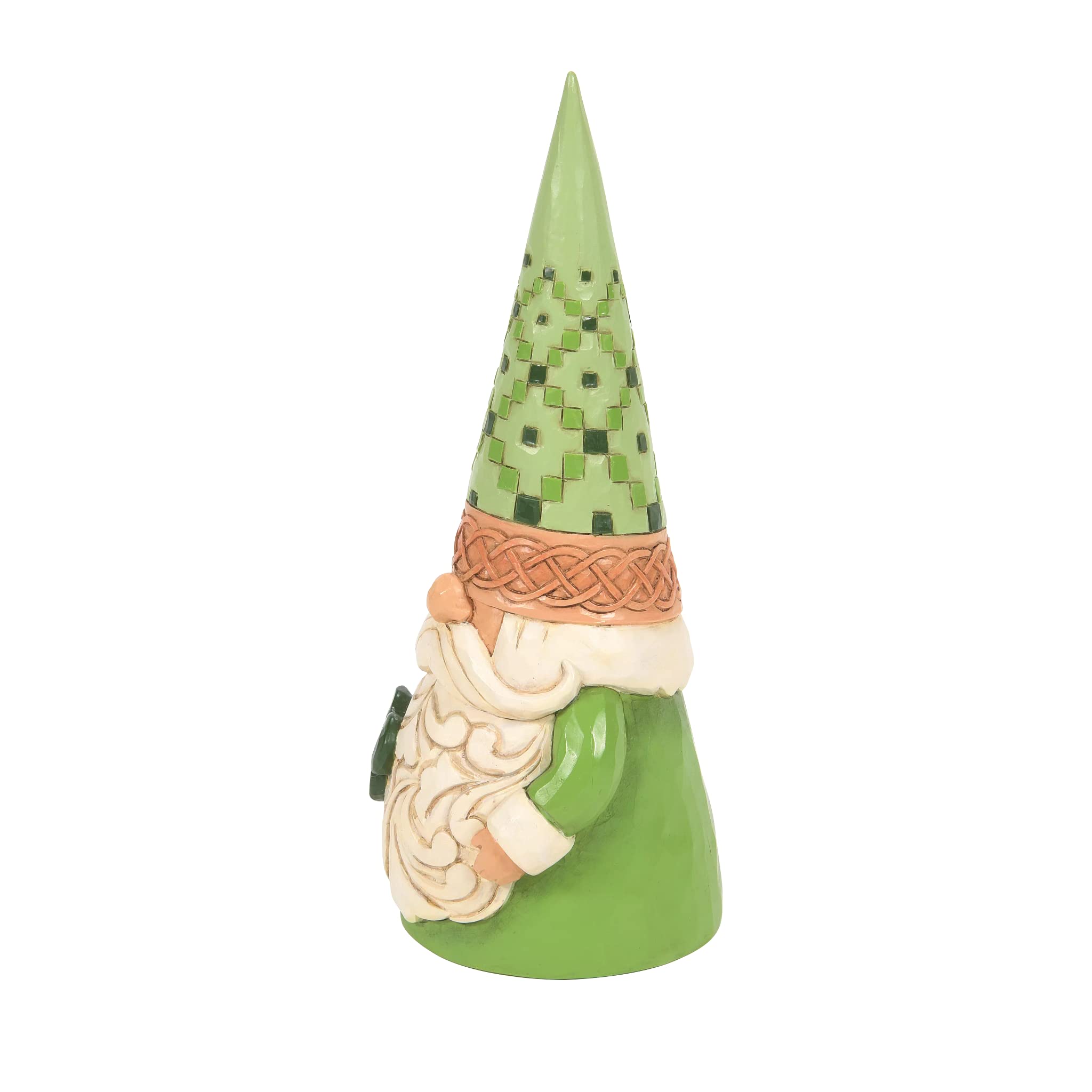 Enesco Jim Shore Heartwood Creek İrlanda Cücesi Yonca Figürlü, 15 cm, Çok Renkli
