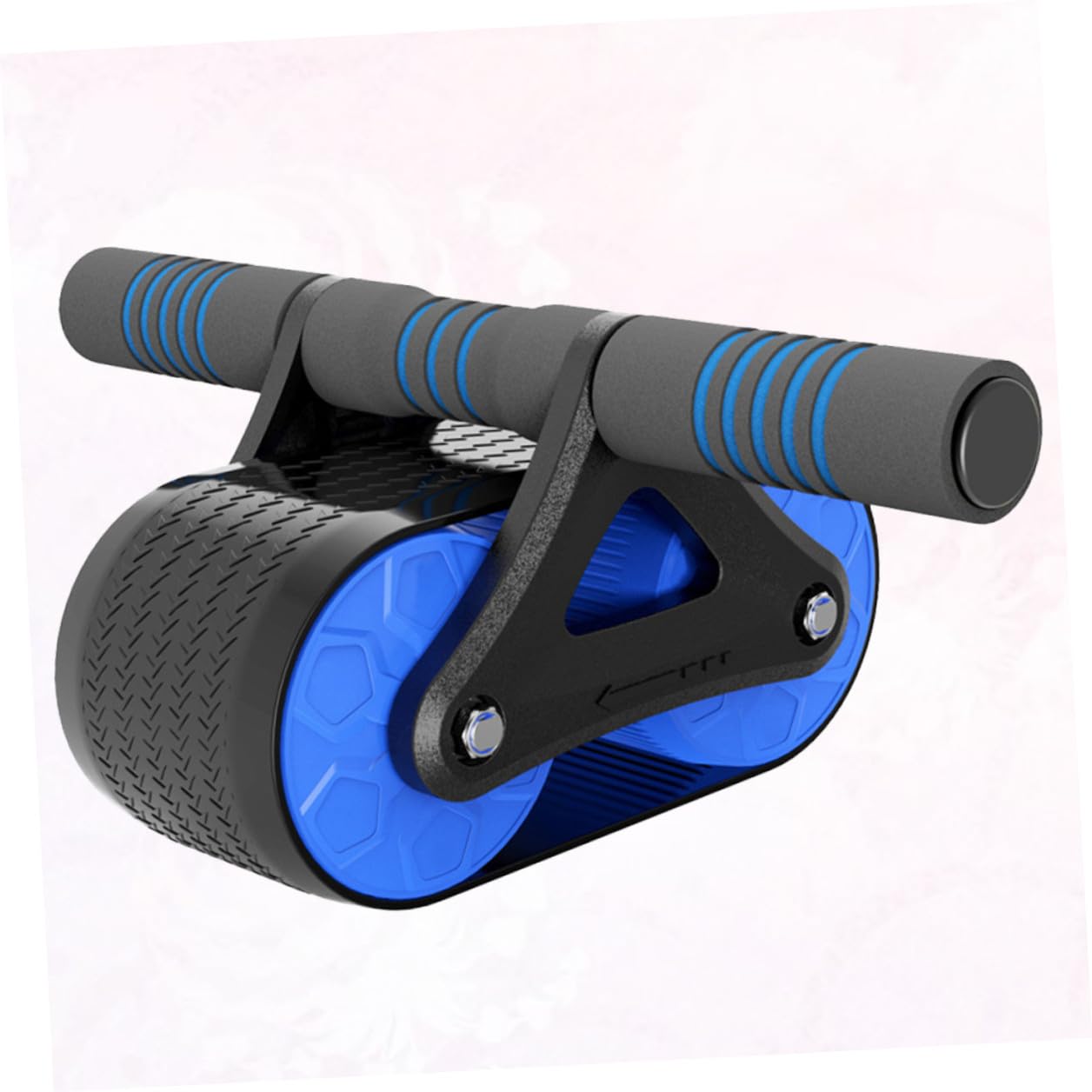Ruota Addominale Fitness Abs Gomma Blu, Rullo Professionale | Tank Wheel Ispessita, Uso Quotidiano e Upper Body Workout, per Uomini e Professionisti