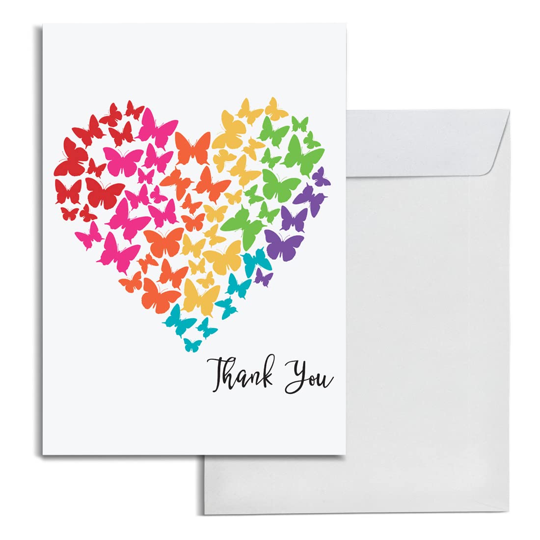 INKOLOGIE Blank Funny Jumbo Thank You Card Gift With Envelope, Large A4