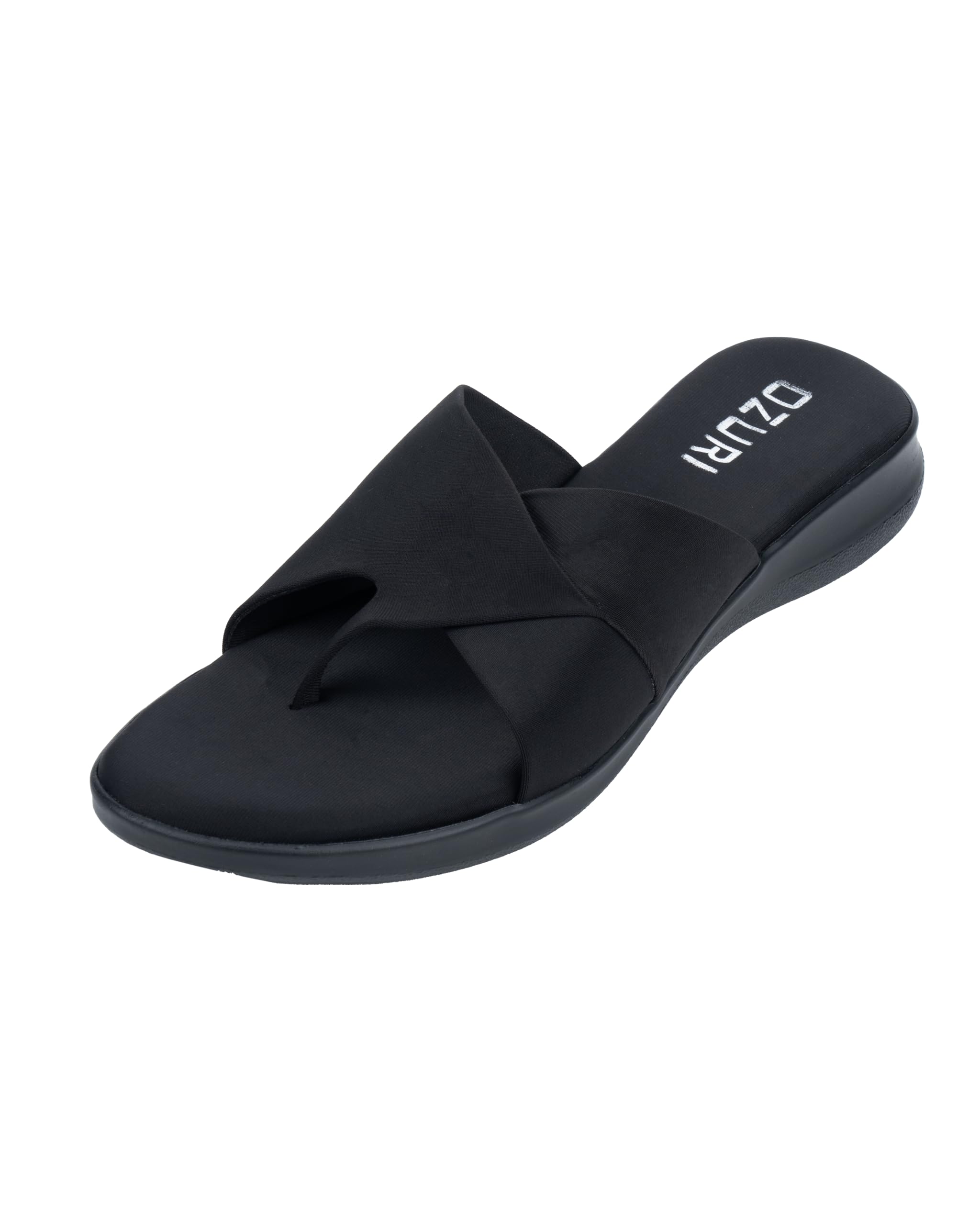 OZURI Womens Casual Slip On Flat sandals - (10532) (BLACK, 3) (B0CVQTZZC3) Amazon Price History, Amazon Price Tracker