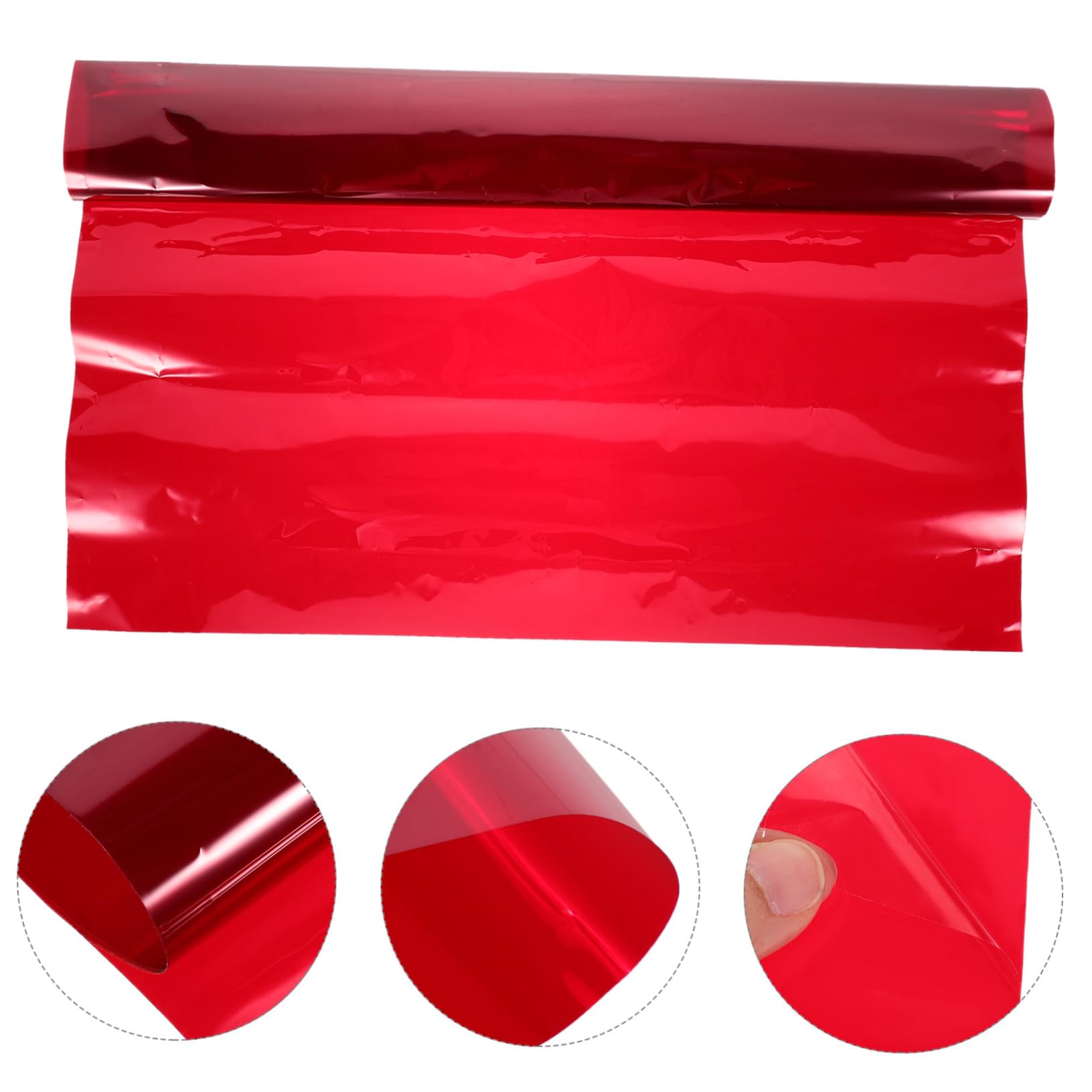 Pet Farbfilterfolie für Beleuchtungsfilter und Farblichtfilter 1,2m X 0,6m Rot zur Lichtkorrektur und Farbmischung bei Party und Bühnenbeleuchtung