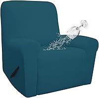 Vista 40 de Easy-Going - Funda 100 % impermeable doble para sofá reclinable, diseño jacquard, en 1 pieza, a prueba de derrames, para niños, mascotas, perros