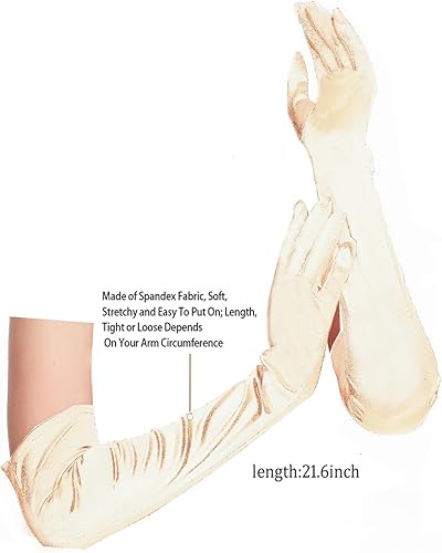 Miniatura 4 de Cizoe - Accesorios estilo 1920 de diadema collar guantes boquilla para cigarrillo Juego de accesorios para disfraz estilo flapper para mujer