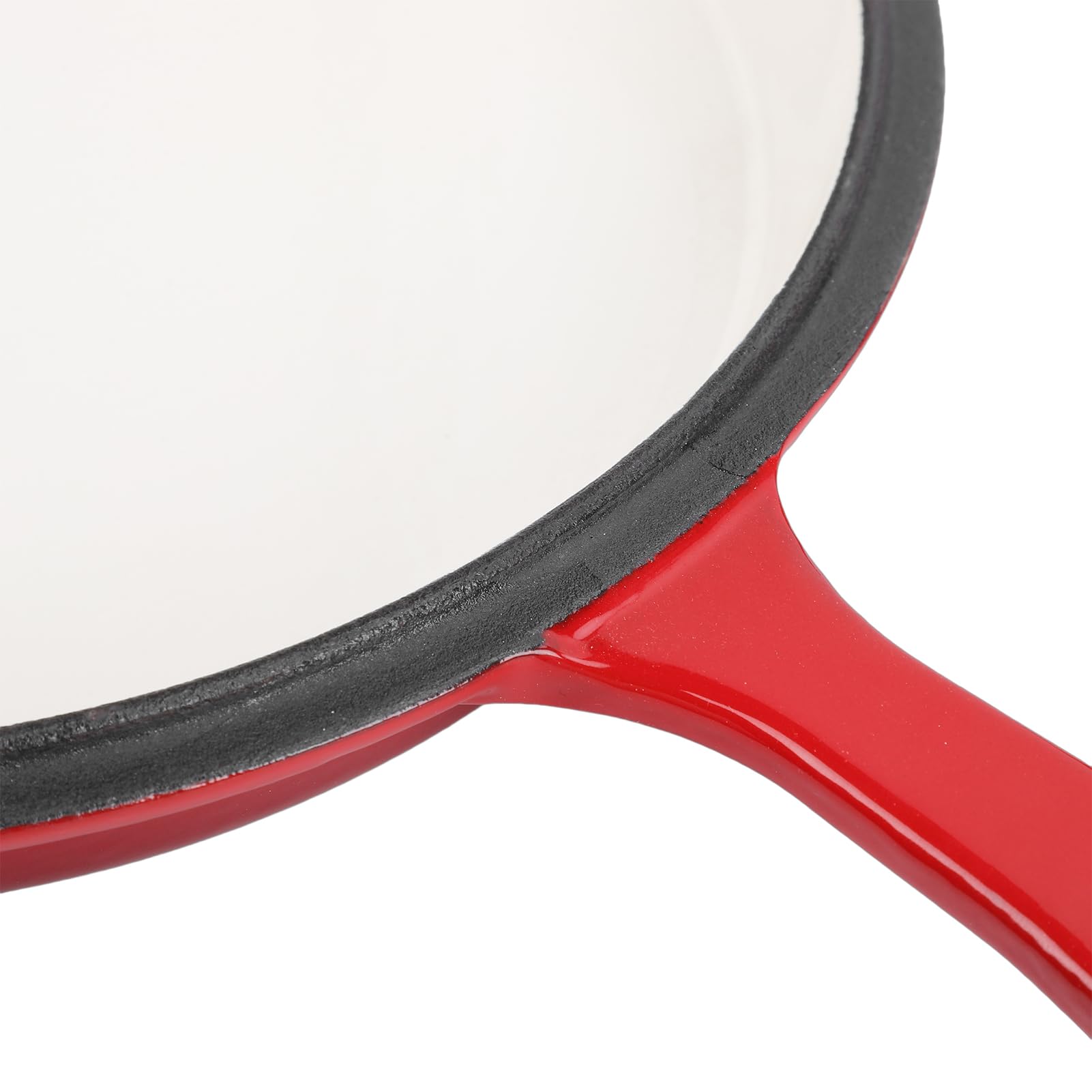 Cryfokt Horno Holandés, Cazuela de Hierro Fundido Versátil 2 en 1 de 4 Cuartos de Galón, Sartén Esmaltada con Tapa Incluida para Hornear Estofados, Asar, Apto para Horno
