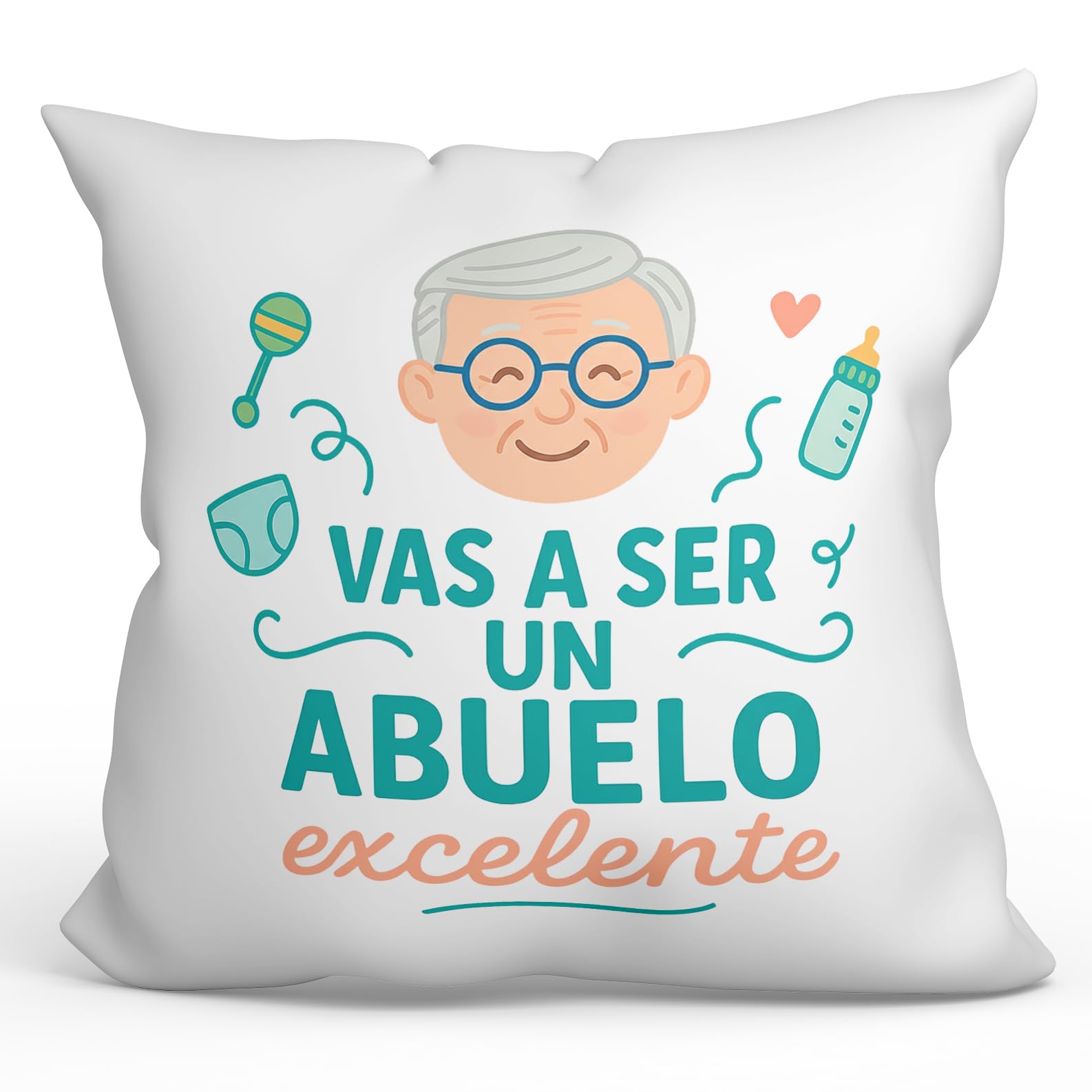 Coussin grand-père 40x40cm parfait pour le fauteuil du salon ou le lit