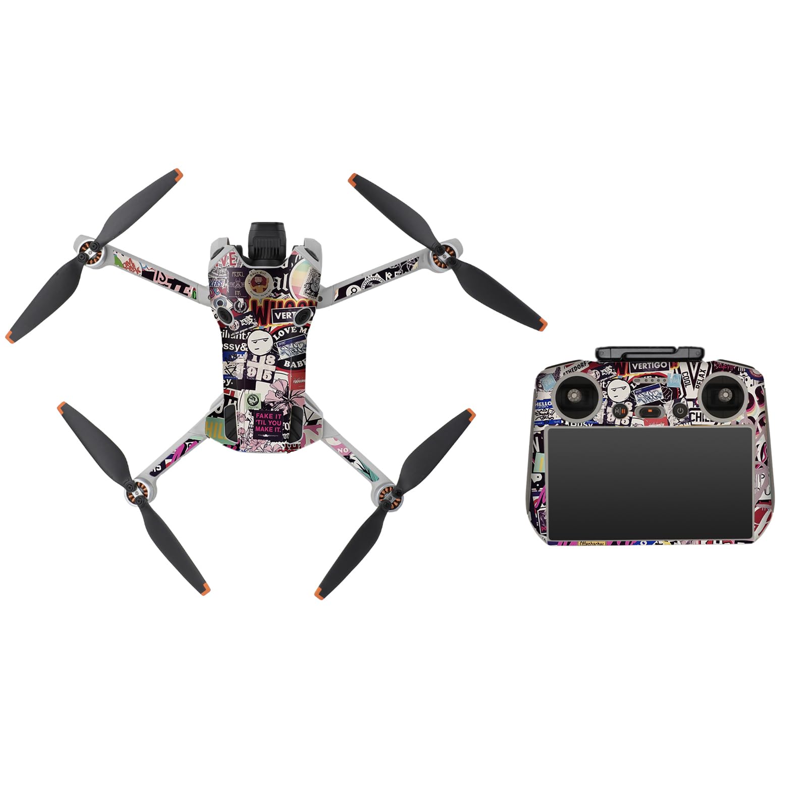 Mini Pro Skin Decal for DJI Mavic Mini4 Pro Camera Drone Quadcopter Body  Arm RC2 Remote Controller Full Set Sticker Wrap Accessories Waterproof