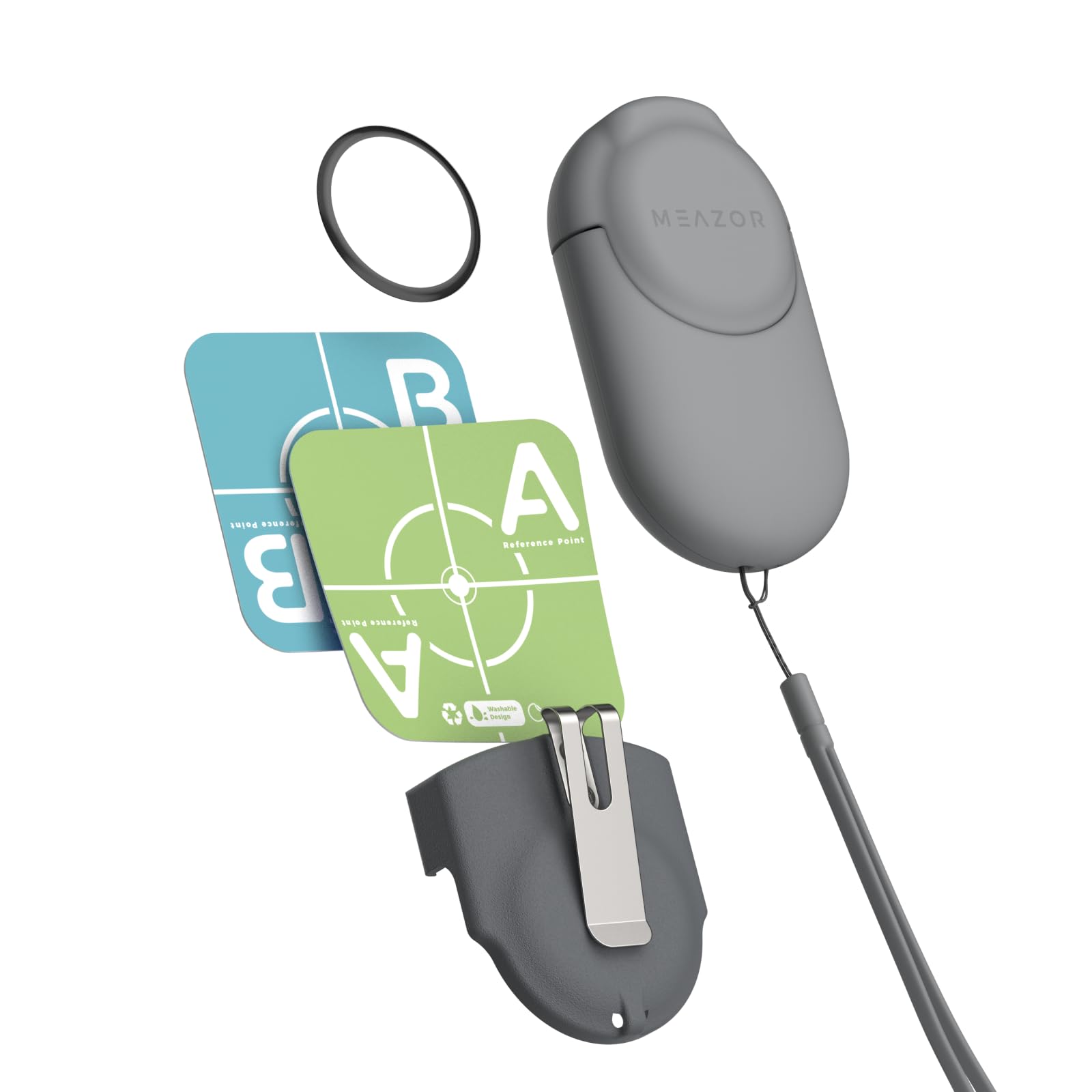 MEAZOR 3D Ultra Protection Kit 2.0, Including MEAZOR 3D Case, Belt Clip Half Case, 2pcs Screen Protector and Reusable Target Plates