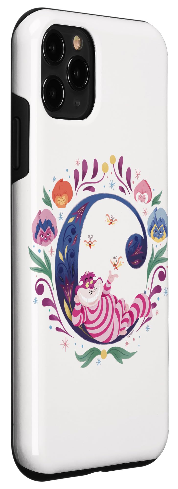 Custodia per iPhone 11 Pro Disney Alfabeto Monogramma Lettera C per Stregatto