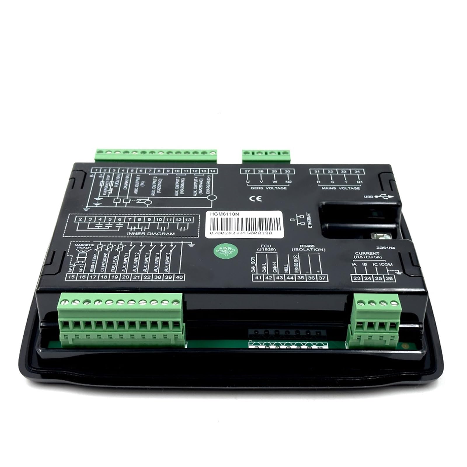 HGM6110N Controlador de generador de Arranque automático Panel de módulo de Control Piezas de Grupo electrógeno Original