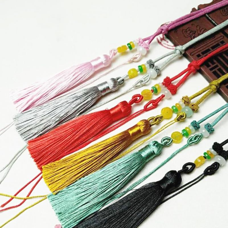 Nylon Satin Cord 2mm Rattail Cord Silvery String - 100 Yards Nylon Chinese Knotting Cord Rat Tail Silk Cord for Bracelet Necklace Jewelry Making Macrame Trim, BE-02 - Image 4