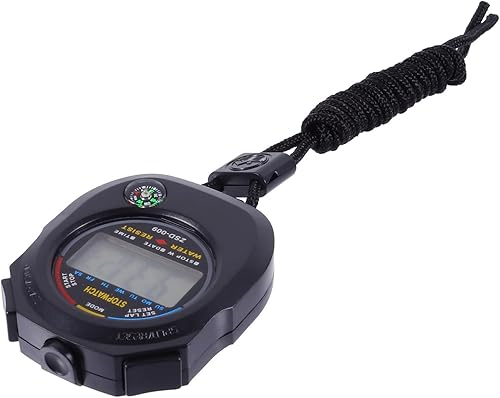 Professional Multi-Function Sports Stopwatch Timer with Display for Match and Referee Use Portable Black Training Timer Suitable for Running