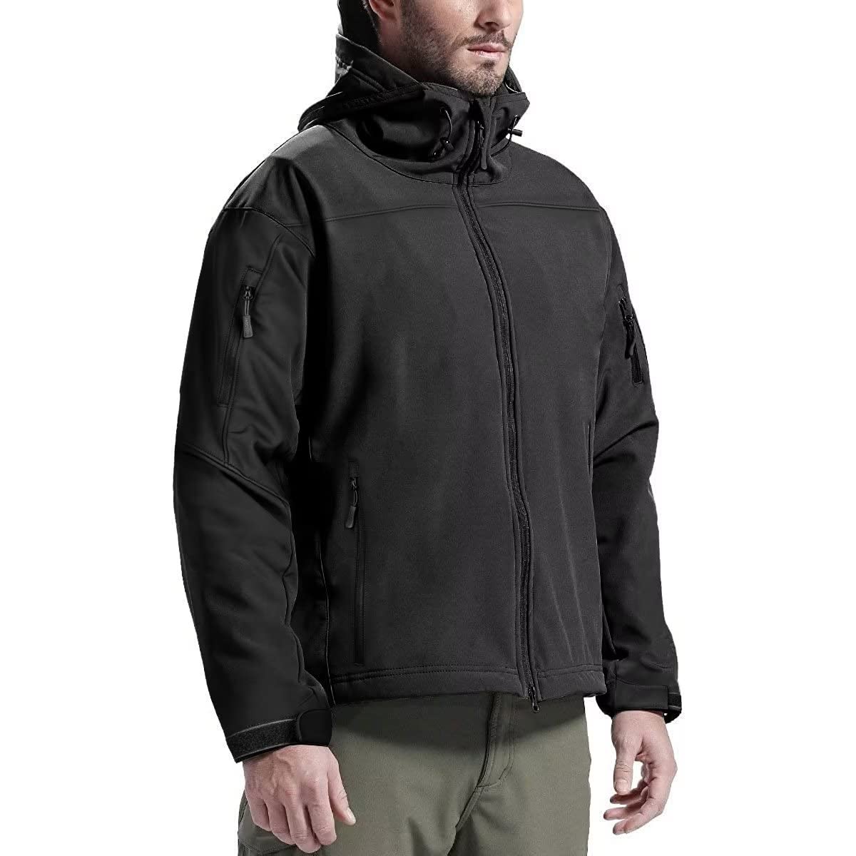 FREE SOLDIER Veste Coupe-vent Multi-poches D'extérieur Veste coupe-vent d'extérieur Homme