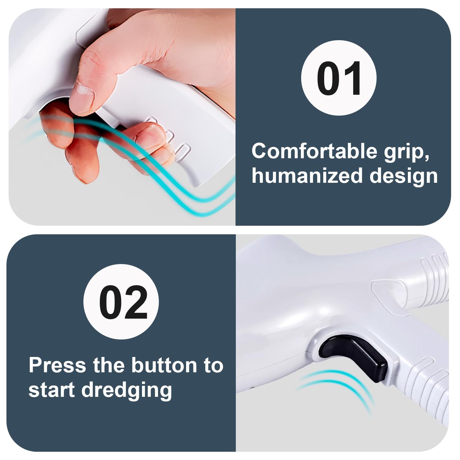 Desatascador WC a Presion con 4 Cabezas de Pistón, Desatascador Tuberias Profesional con Aire Comprimido, Desatascador Aire Comprimido, Bomba de Desatasco, para Inodoro, Lavabo