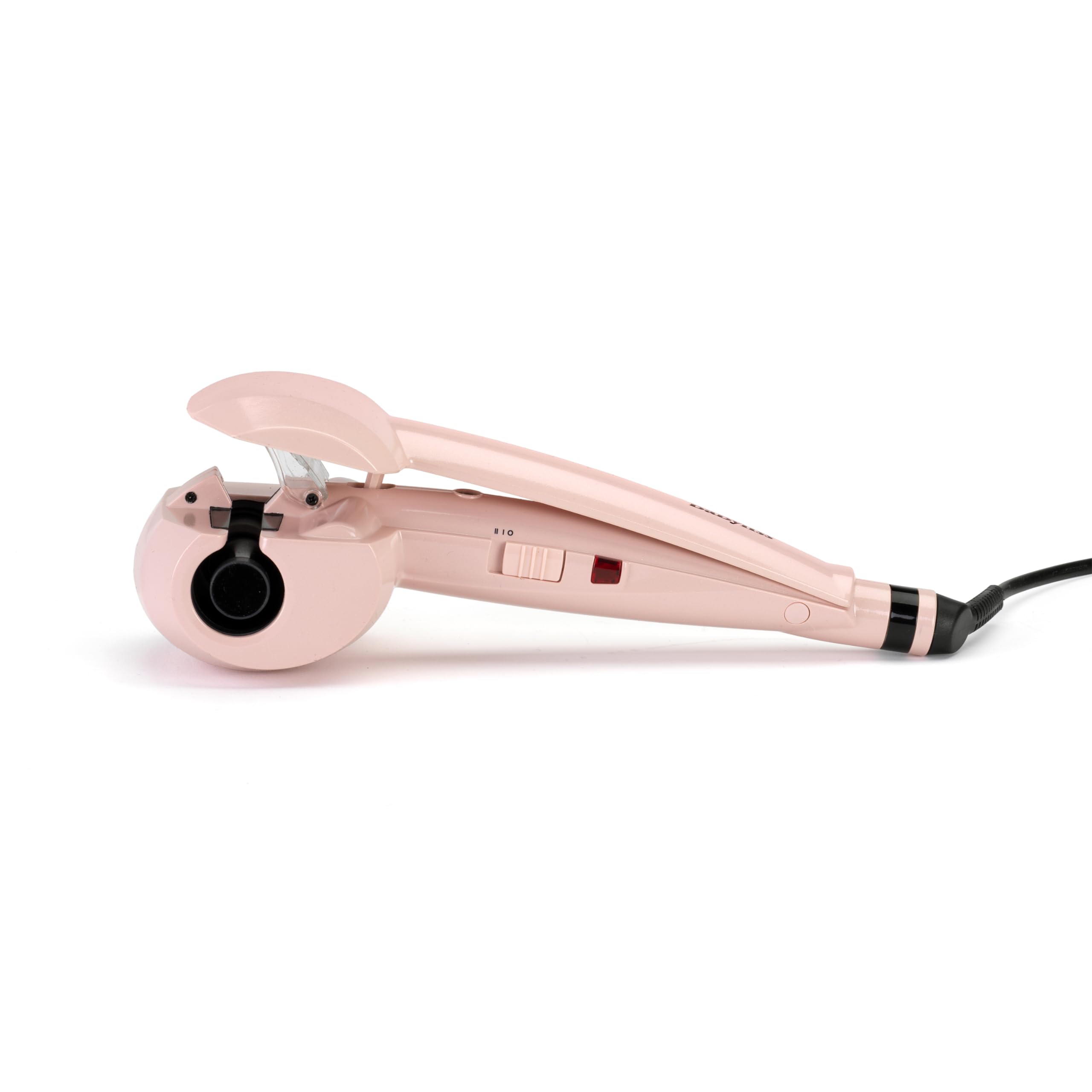 BaByliss 2664PRE Rizador de pelo automático Curl Secret Rose Blush 235 con doble calentador cerámico para hacer ondas y rizos más duraderos, 2 ajustes de 185°C y 205°C, dirección del rizo alterna