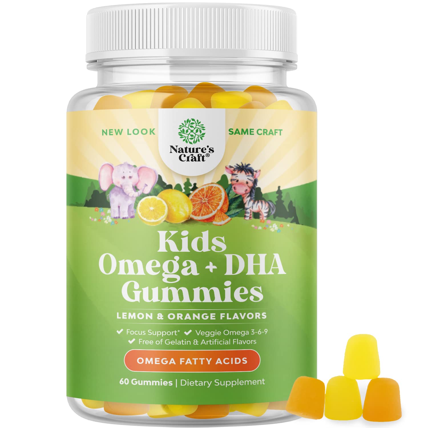 Buy Based Omega 3 Gummies for Kids Delicious DHA Kids Omega 3 Gummies