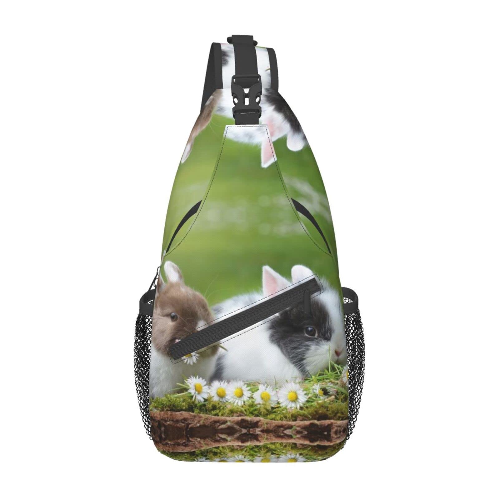 FFEXS mallard duck Print Cross Chest Bag Sling Backpack Hiking Daypack Crossbody Shoulder Bag Outdoor Travel Cycling Bag