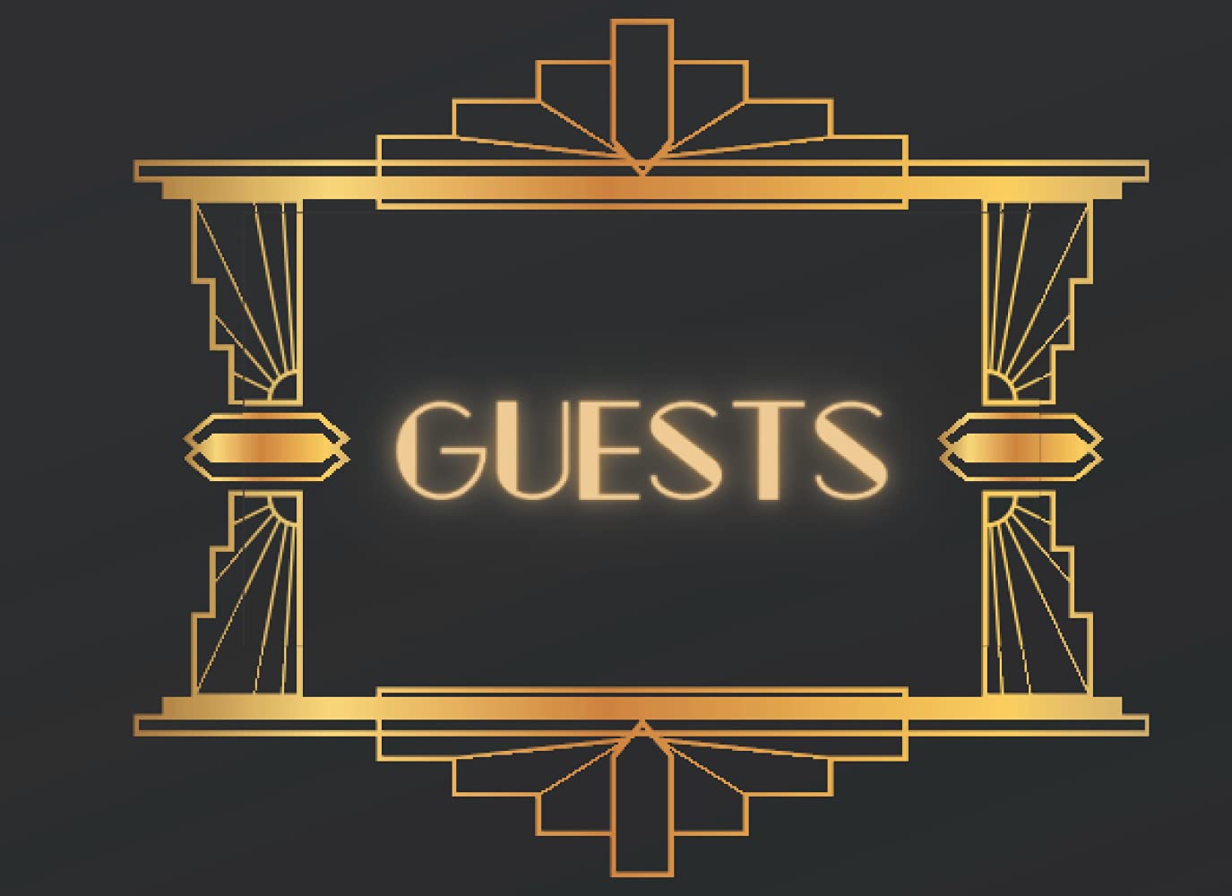Guest Book: An Art Deco Guest Book | Perfect for Weddings, Bridal Showers, Birthday Parties, or any Art Deco Themed Events