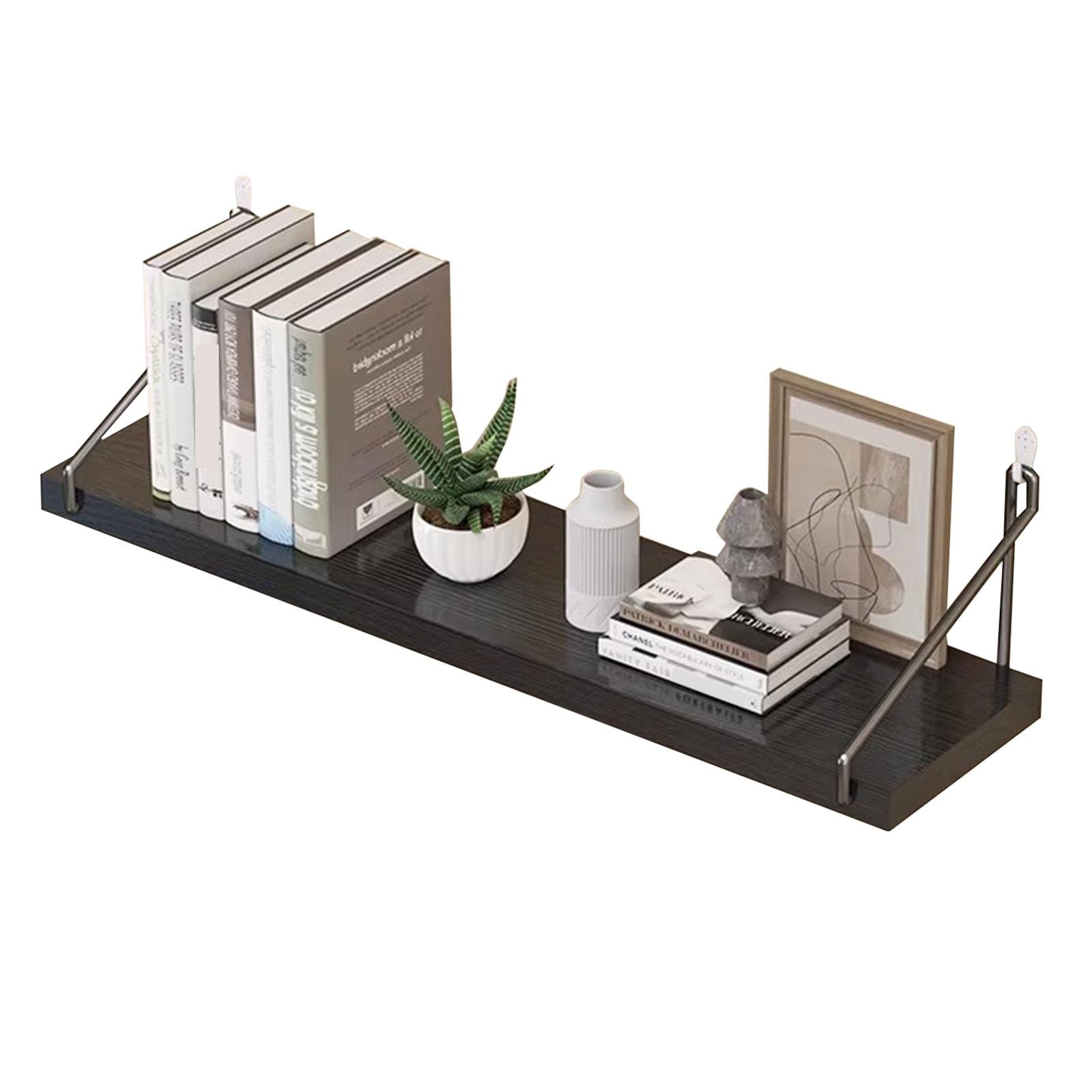 Boîte De Rangement pour Routeur Wi-FI Boîte Murale Dissimulant Le Routeur Wi-FI Support Mural pour Routeur sans Fil dans Le Salon Gestion des Câbles Et Multiprises(Noir,60 * 15 * 16cm)