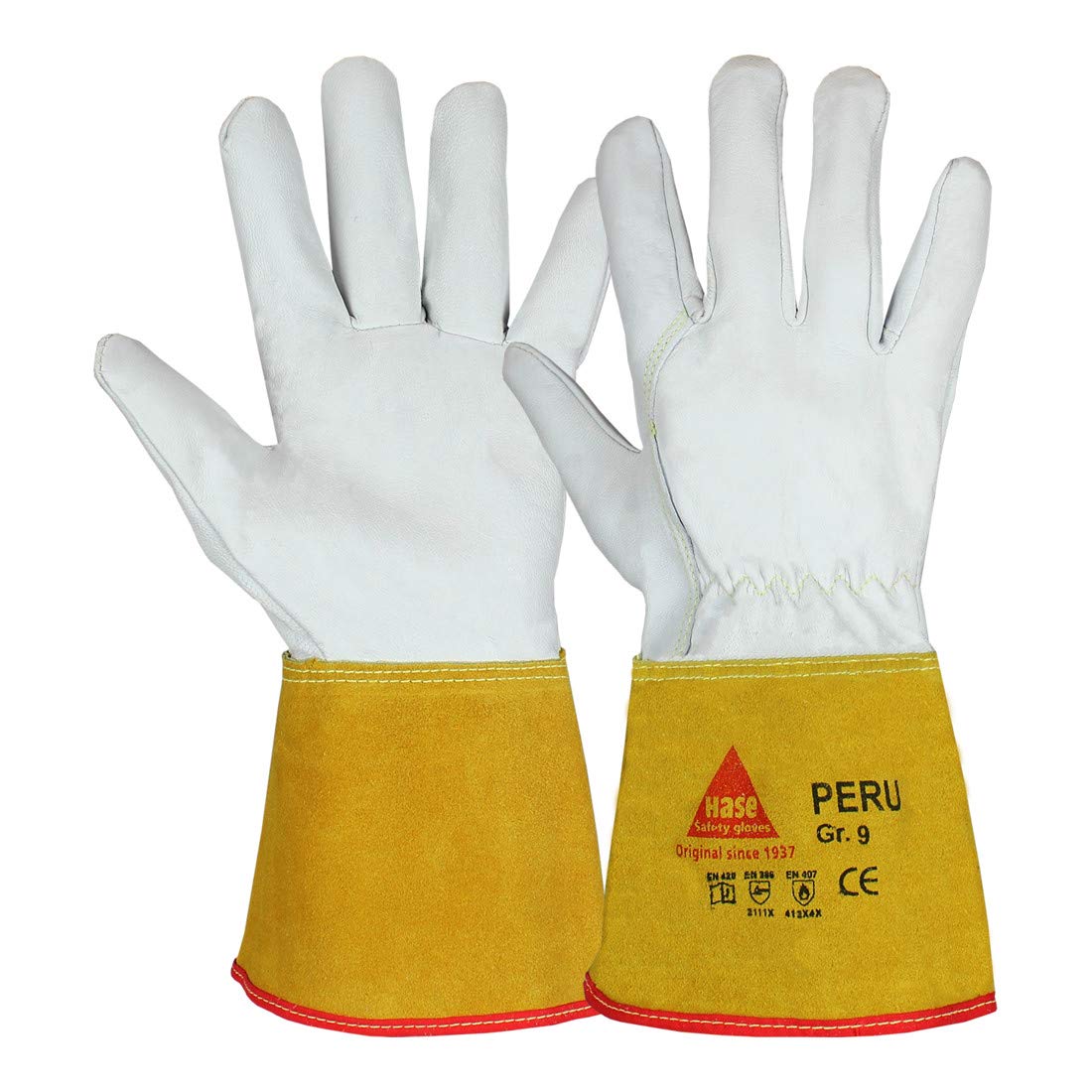 Hase Lot de 10 gants de soudure Peru Taille 9