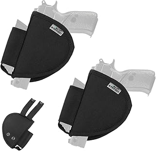 NEXT STATION Pistol Holster with Magazine Pouch,Gun Safe Pistol Holder for MOLLE Gun Safe Door Panel Organizer (2 Pack) - NEXT STATION