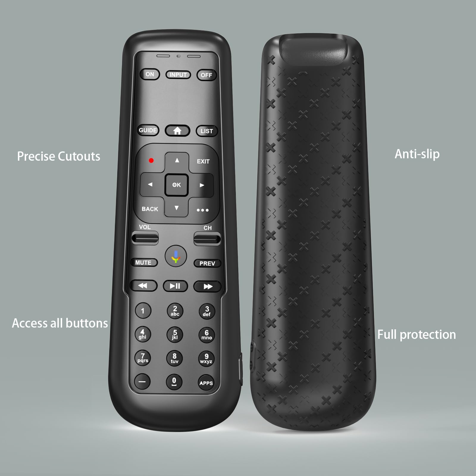 Paquete de 4 fundas para mando a distancia DirecTV, funda para receptor AT&T TV Now C71KW / RC82V, funda para control remoto por voz, color morado, azul, verde y negro