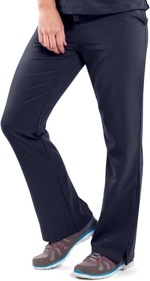 ave Women’s Medical Scrub Pants, Melrose ave, Bootcut Style, Drawstring and Elastic Waist, Great for Nurses, Navy, Large