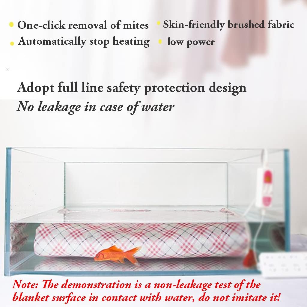 review ZHULIN Weighted Heated Blanket Soft Heated Blanket Twin Cozy Electric Blanket with 3 Heating Levels Single & Dual Controller for Whole Body Electric Heated