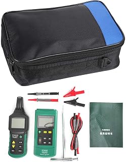 Mastech Ms6818,Ms6818 Cable Locator, MS6818 12V to 400V AC or DC Underground Wire Cable Locator Metal Pipe Detector Tester Line Tracker Cable Location Device Easily Cable Finder Ms6818