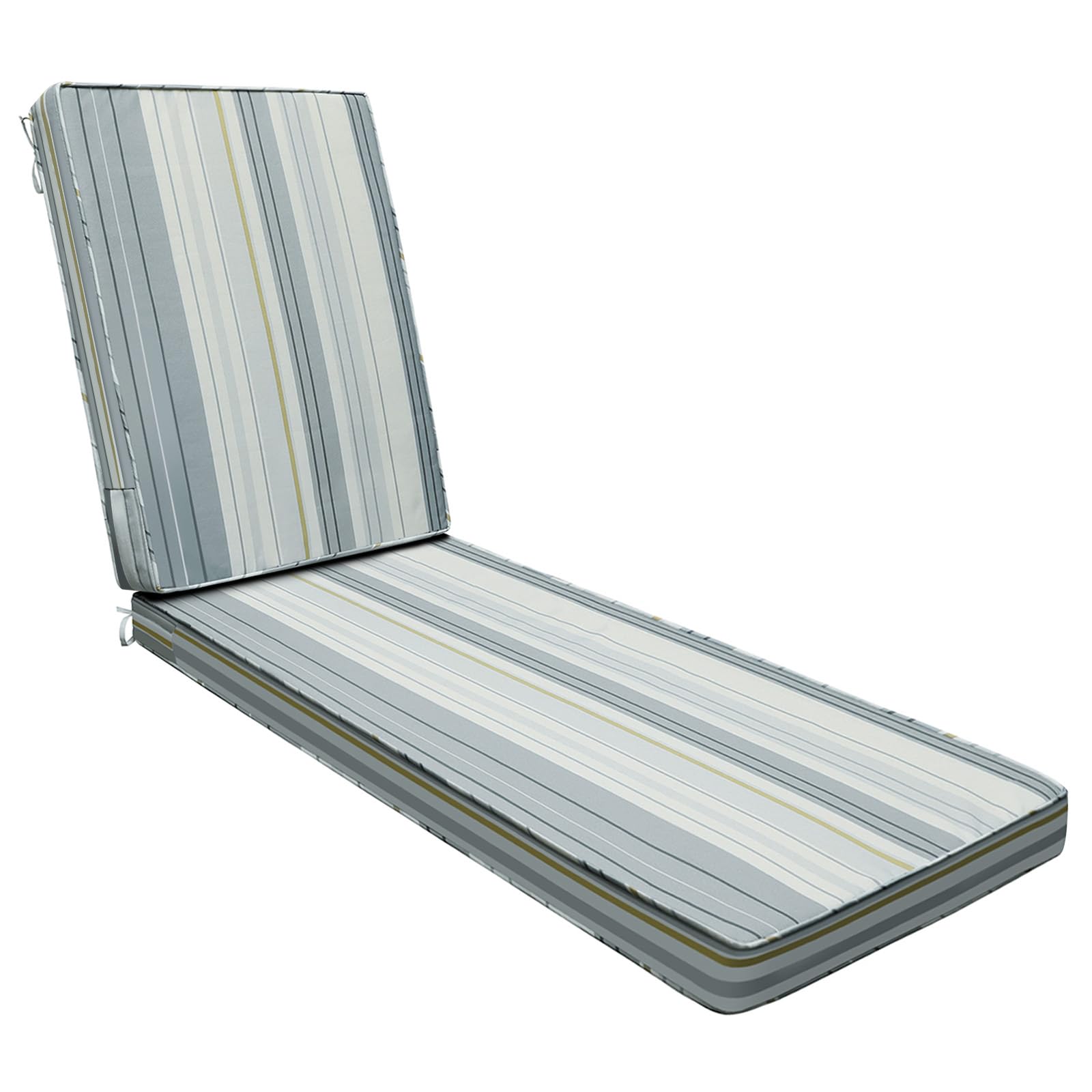 Photo 1 of AAAAAcessories Outdoor Chaise Lounge Cushions, 75 x 24.5 x 3 in, Set of 2