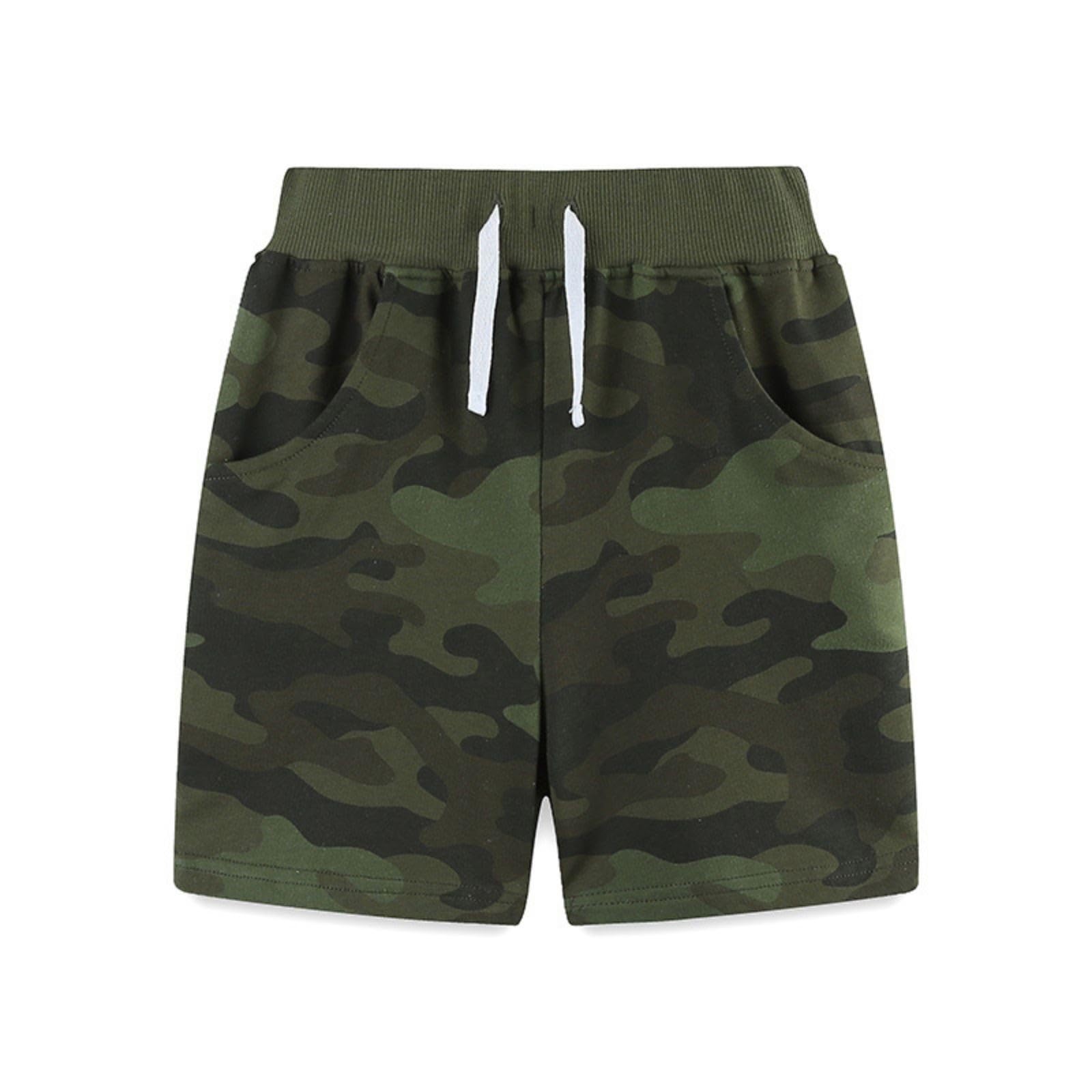 Kids Boys Shorts Fleece Camouflage Chino Short Knee Length Half Pant Age 3-13 Yr