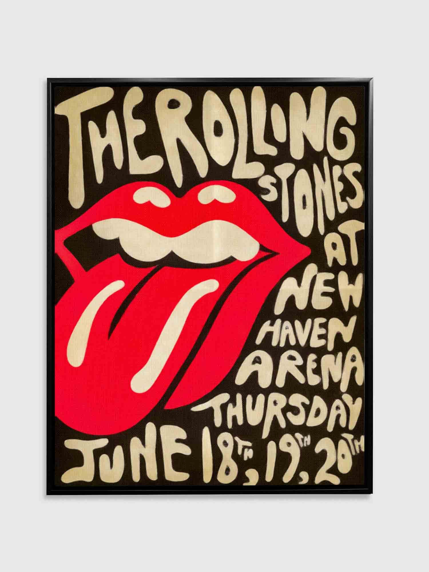 Amazon.com: 2436-002 Rolling Stones Canvas. Vintage Poster. Music  