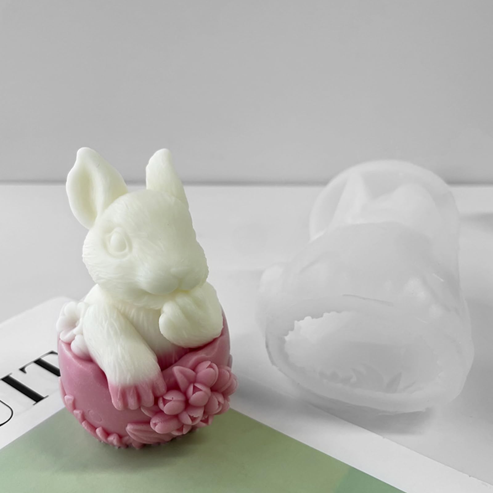ZAKVOOR Stampo In Silicone 3D Coniglietto Pasquale - Per Candele, Resina, Sapone E Decorazioni Fai Da Te