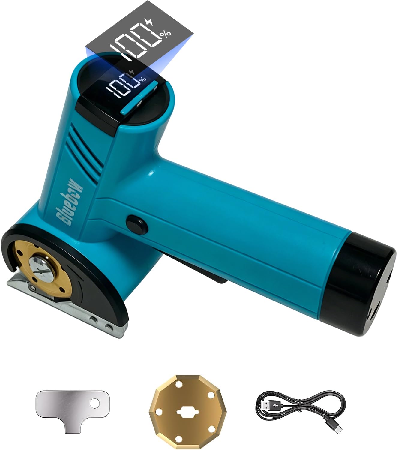 Bluebow Cordless Electric Scissors, Rechargeable Cardboard Cutter