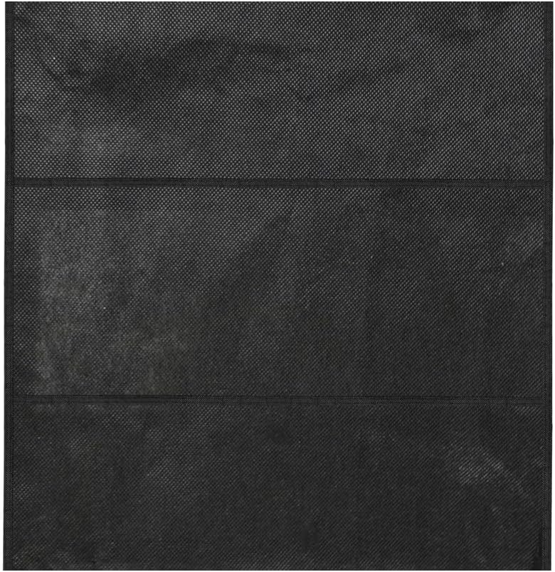 J&V TEXTILES Portable Closet Wardrobe Closet for Hanging Clothes with 8 Storage Shelves, 2 Hanging Rod and 4 Pockets, Free Standing Closet Clothes Organizer for Bedroom (Black)