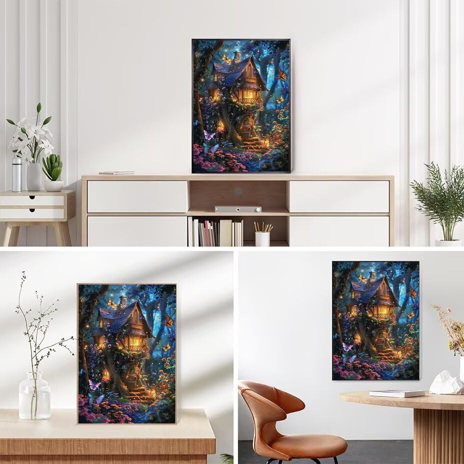 Diamond Painting Papillons 5D Grand Format Toile Complète - 7