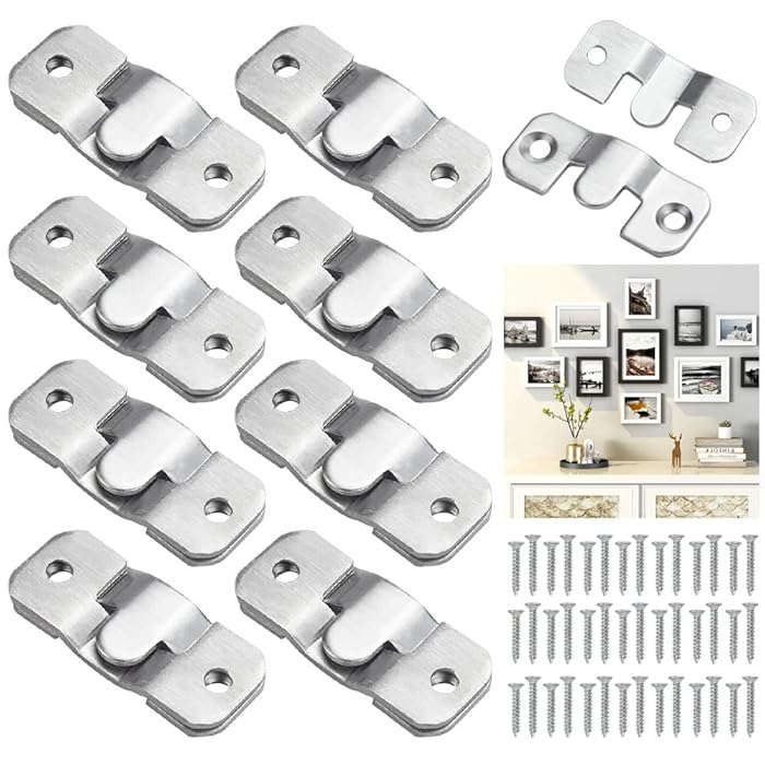 Buy EMAGEREN 20 Pairs Flush Concealed Mount Brackets, Stainless Steel