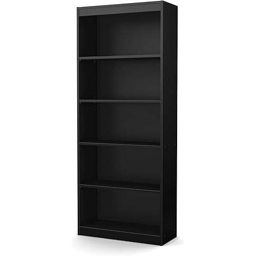 South Shore Axess 5-Shelf Bookcase - Black