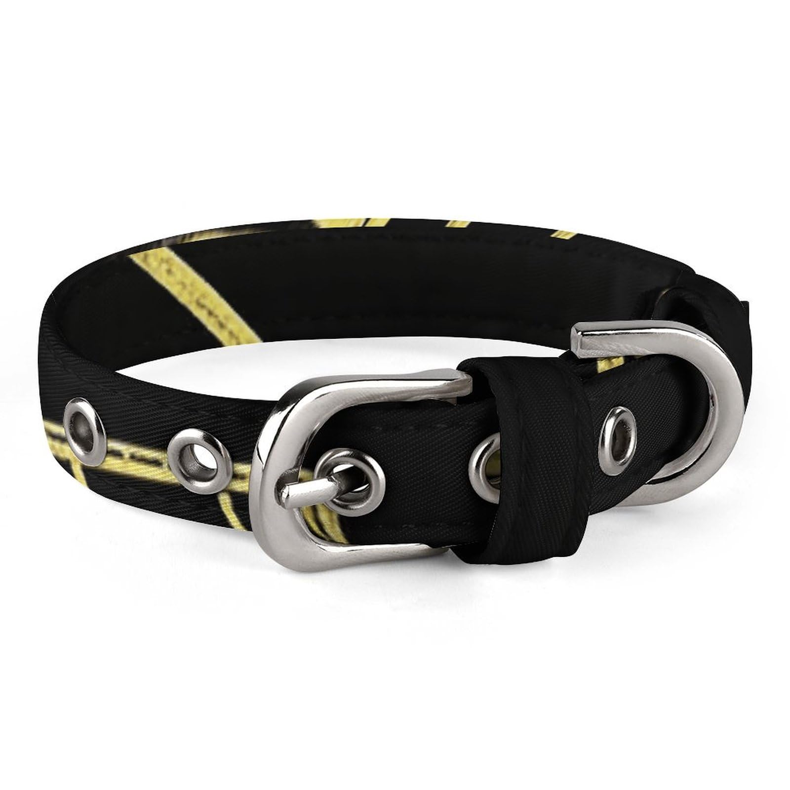 Collier réglable jaune chien chat petite moyenne taille pour la sécurité des animaux