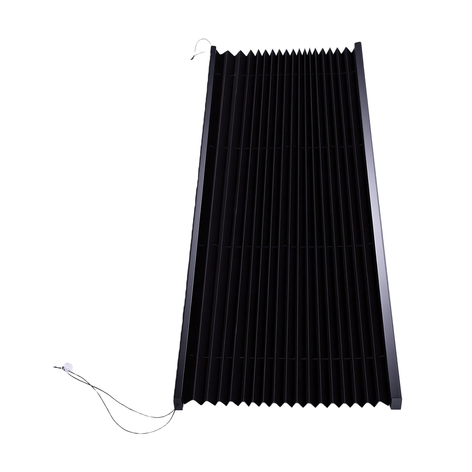 Parasol Arrugado para RV, Protector Solar Negro 38 X 24 Pulgadas, for Autocaravana