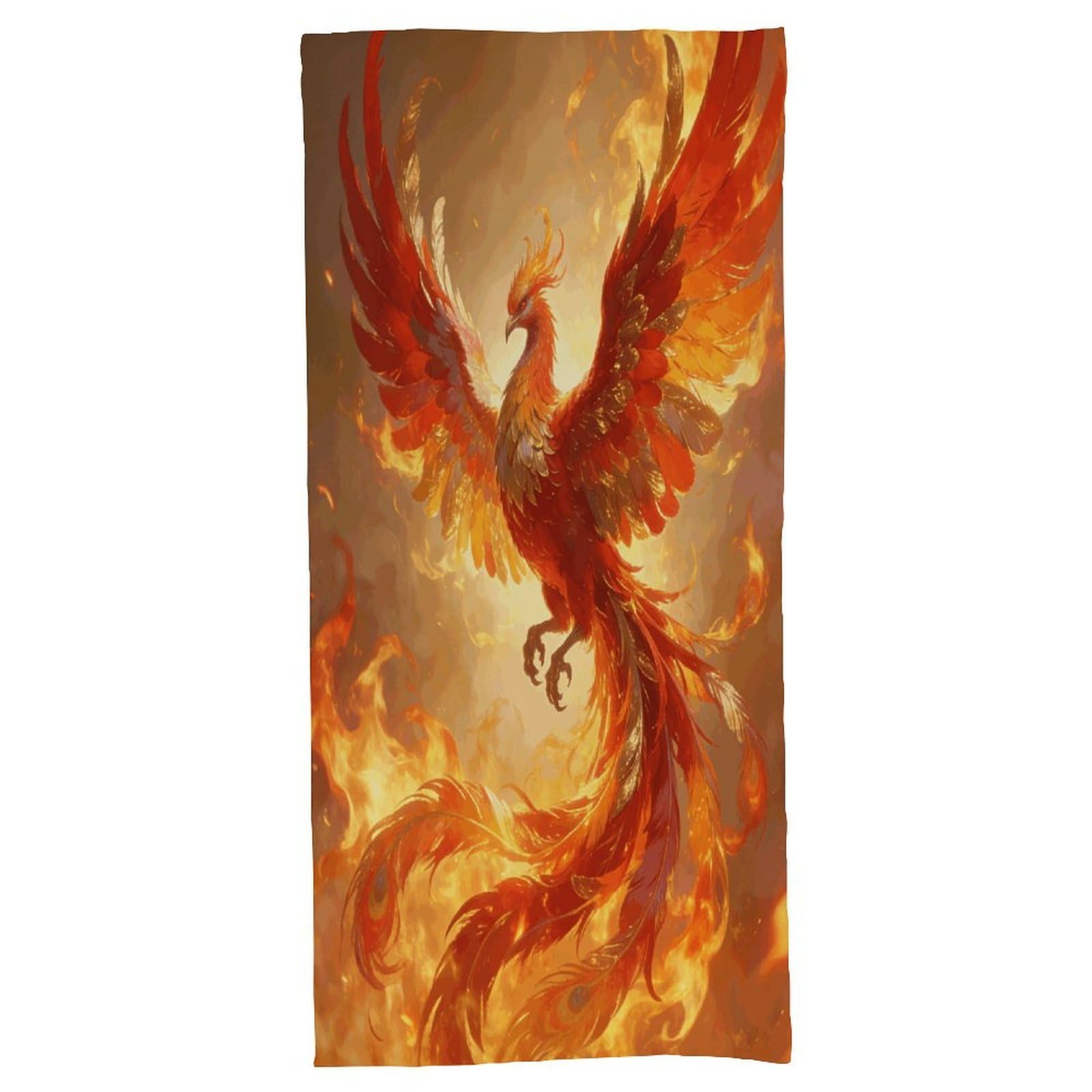 Fodpand Style Phoenix Bath Towel, Highly Absorbent & Quick Drying Beach Towel, Compact & Lightweight Pool Towel For Bathroom, Beach, Pool, Gym, Spa, And Hotel Use