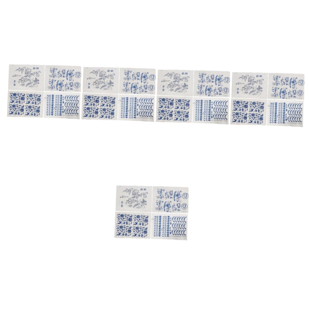 LALAFINA 20hojas Calcomanías De Transferencia Para Papel De Esmalte Bajo Para Manualidades Arcilla