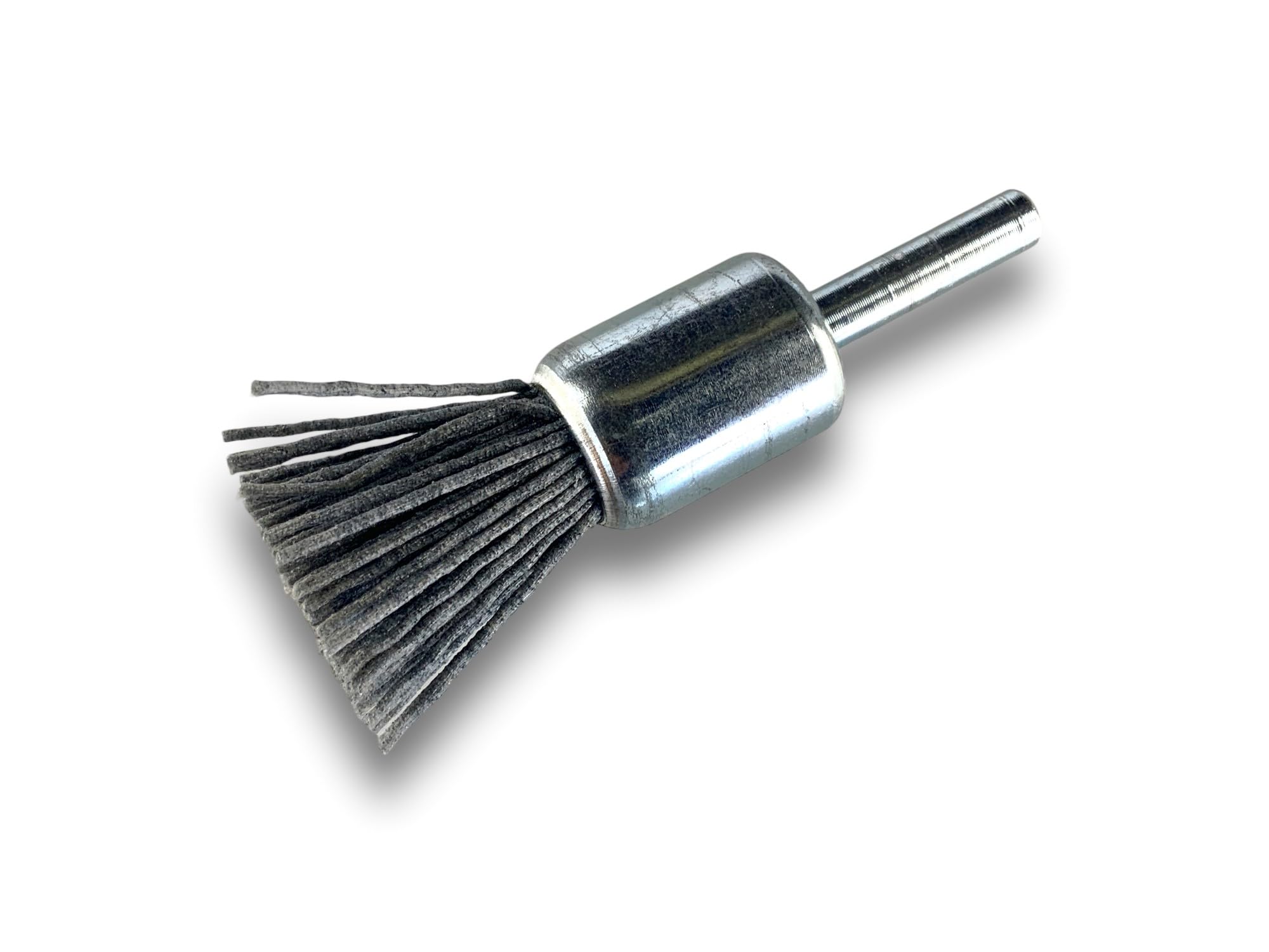 Zestaw 6 metalowych szczotek obrotowych z końcówką | Ø 18 mm | Wyściółka z węglika krzemu ziarno 120 | Do wiertarki lub wkrętarki z uchwytem | Szczotkowanie i zdejmowanie | Kibros 20KR18_120x6