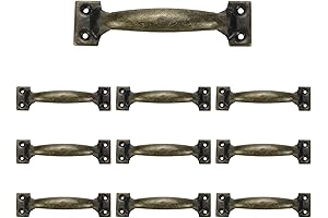 10Pcs 5 Inch Vintage Rustic Gate Handle Pulls for Home Improvement