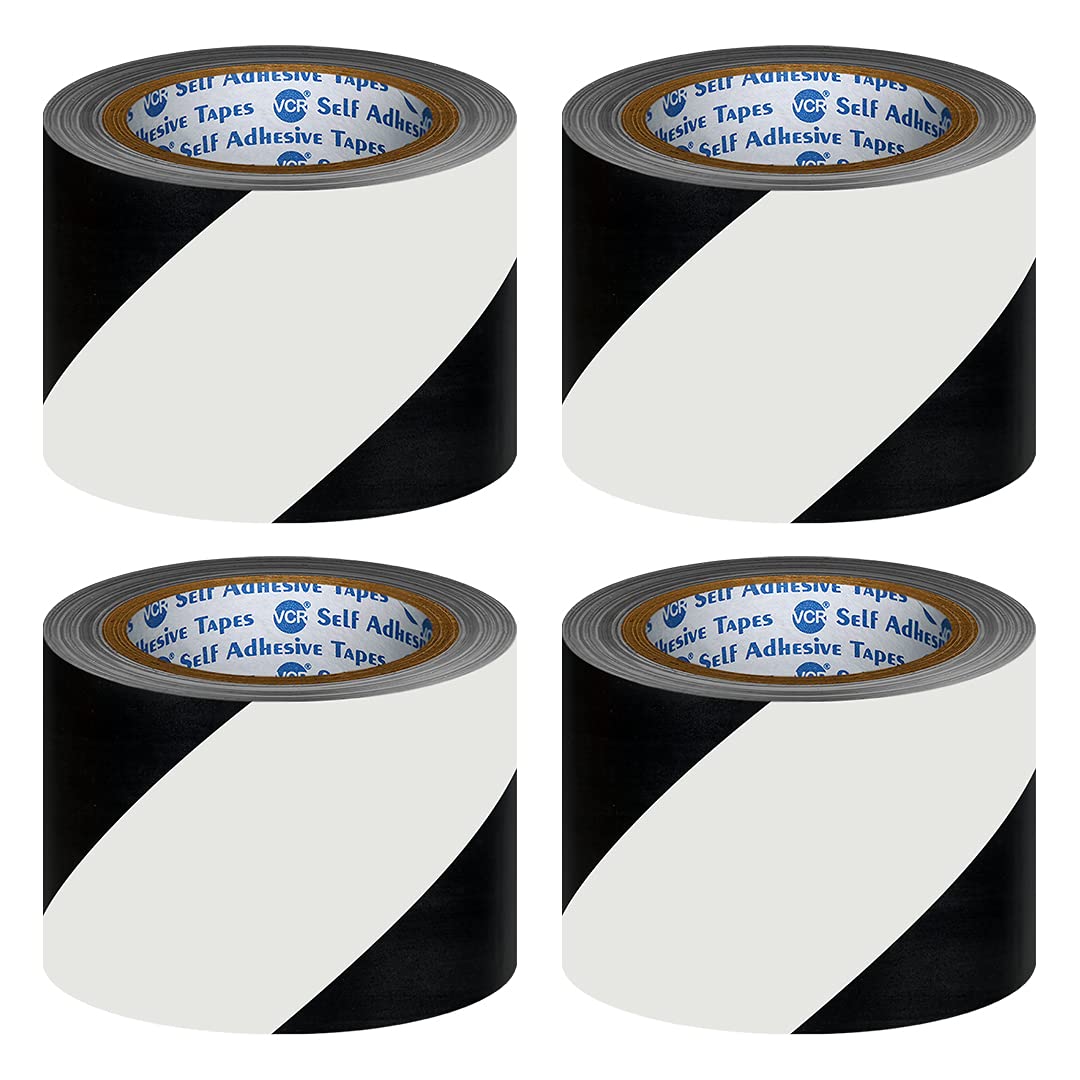 See full amazon price history chart for VCR Black & White Floor Marking Tape - 18 Meters in Length 72mm / 03" Width - 4 Rolls Per Pack - Waterproof Social Distancing lane Marking Tape for Safety, Hazard and Caution Warnings VCR Black & White Floor Marking Tape - 18 Meters in Length 72mm / 03" Width - 4 Rolls Per Pack - Waterproof Social Distancing lane Marking Tape for Safety, Hazard and Caution Warnings (B07RWX2G1W) Amazon Price History, Amazon Price Tracker