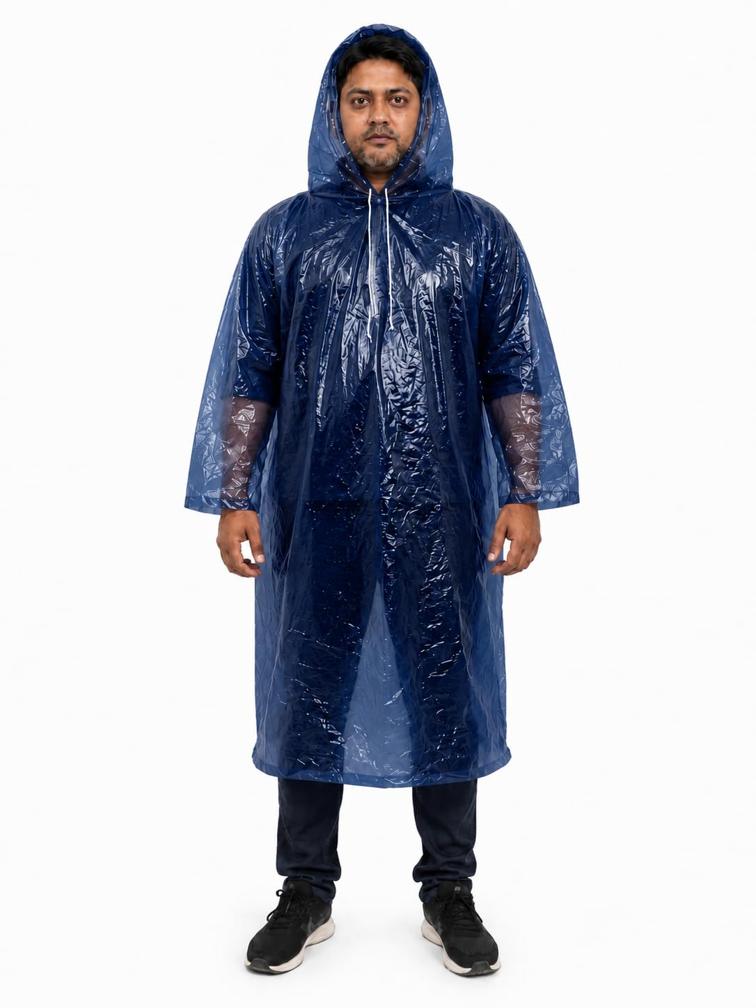 Premium Unisex Waterproof Hooded PVC Raincoat | Reusable Full-Length Rain Poncho for Men & Women | Mix Color-picture-36
