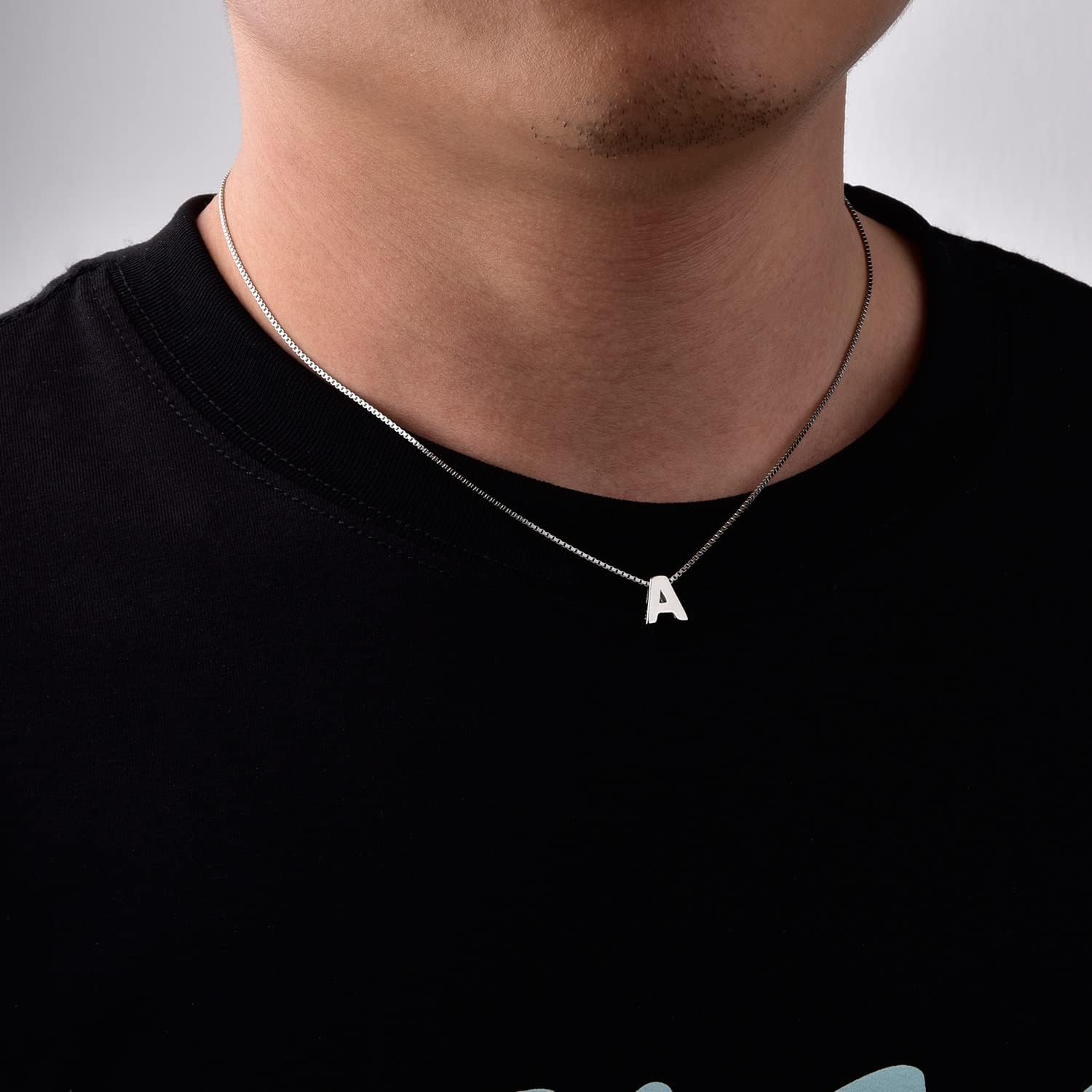 CANDYFANCY Initial Necklace 925 Sterling Silver Letter Pendant Personalized 26 Alphabet Necklace for Women Men A-Z - Image 7