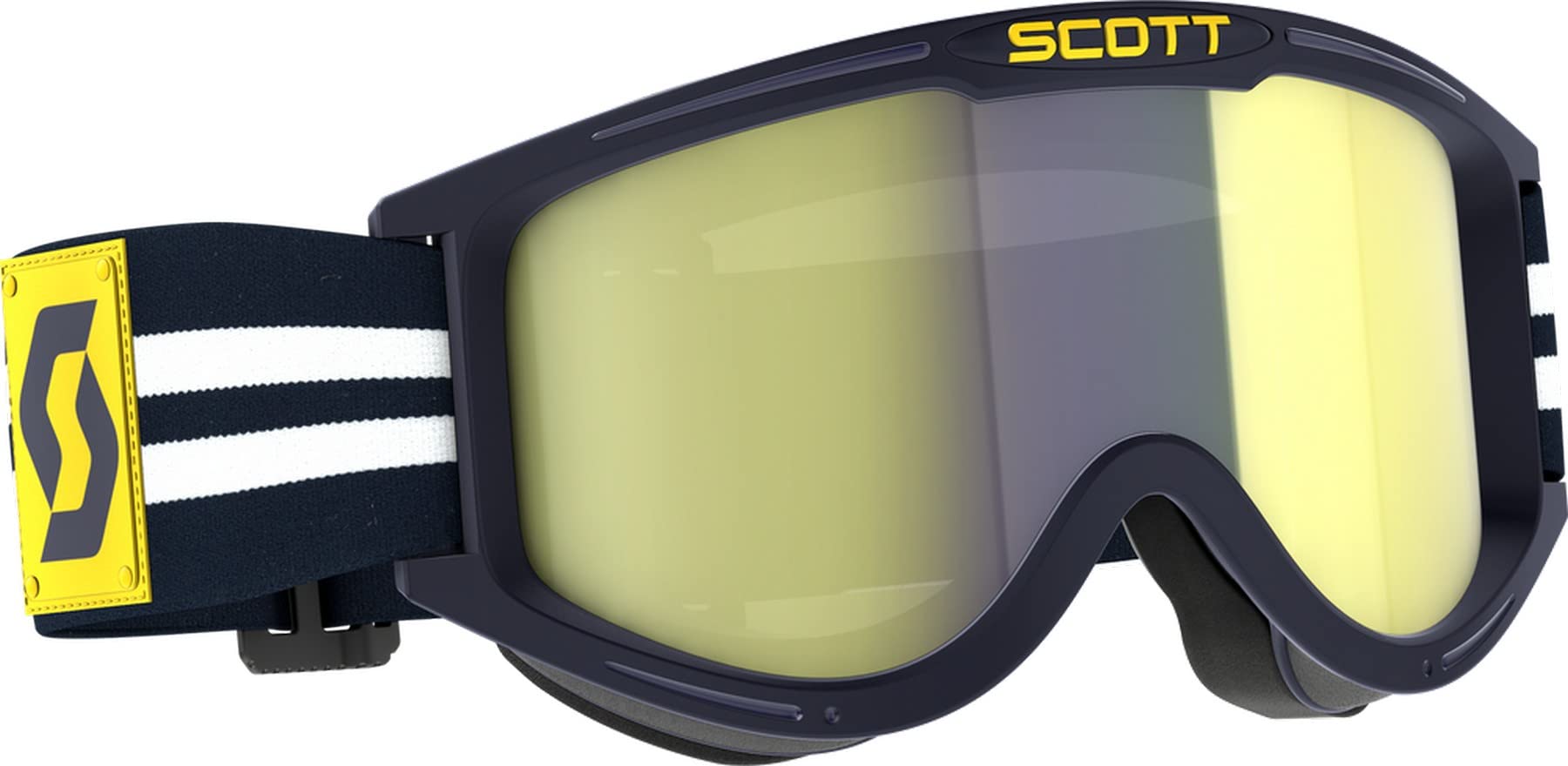 SCOTT 89XI Era MX Offroad Goggles Blue/White w/Yellow Chrome Lens