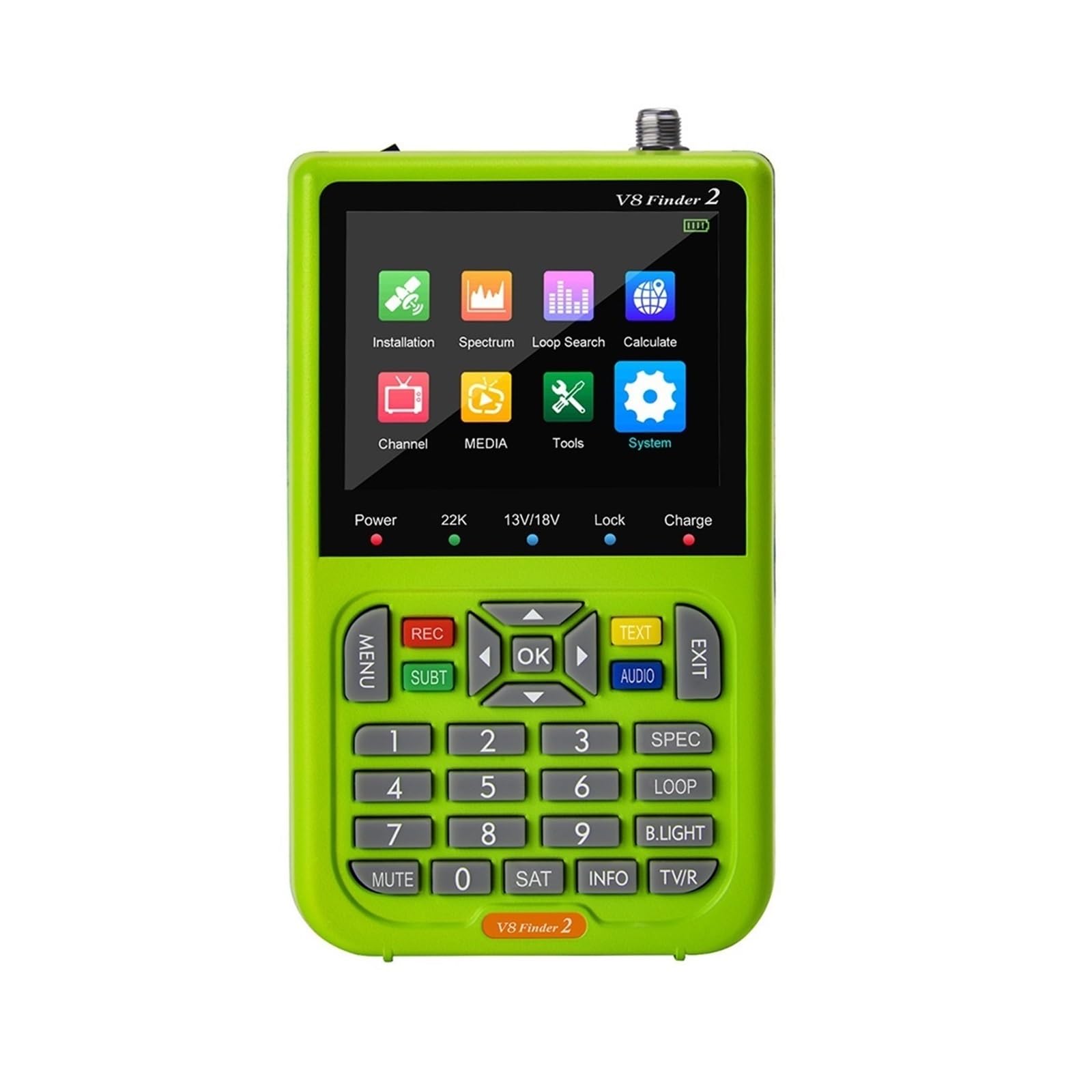Cercatore satellitare, V8 Finder 1080p HD Satellite Meter Dvb-s/s2 Digital Type-c Ricevitore di segnale ricaricabile