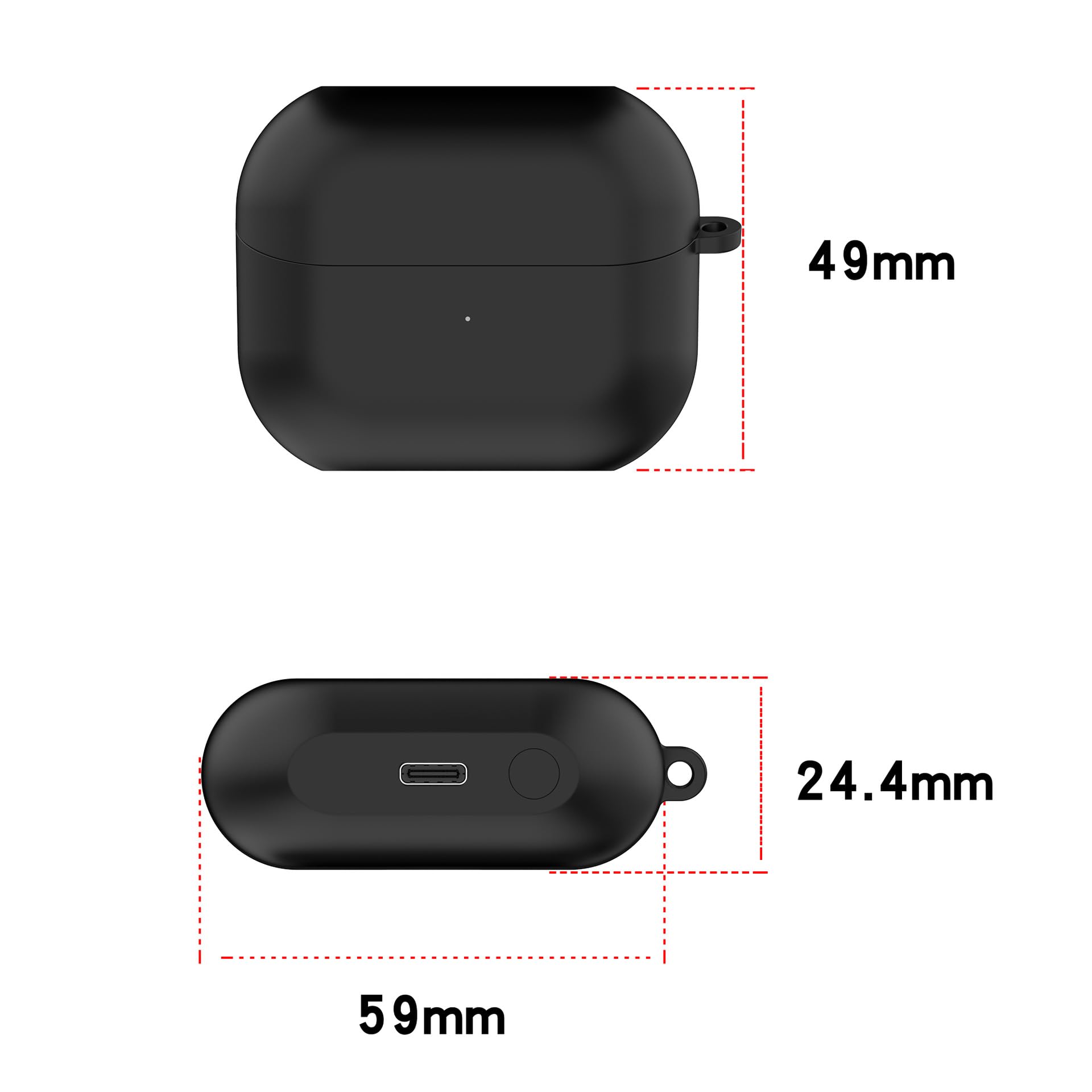 Custodia di ricarica per cuffie Galaxy Buds3 FE Scomparto di ricarica per auricolari Buds3 FE BT (nero)